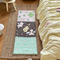 Retro dreamy pastoral-style floor mat, faux cashmere rug, cute girly bedroom bedside rug, bay window cushion carpet, foot mat.